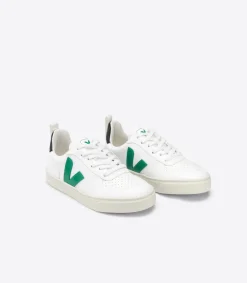 V-10 LACES CWL WHITE EMERAUDE BLACK>VEJA Discount
