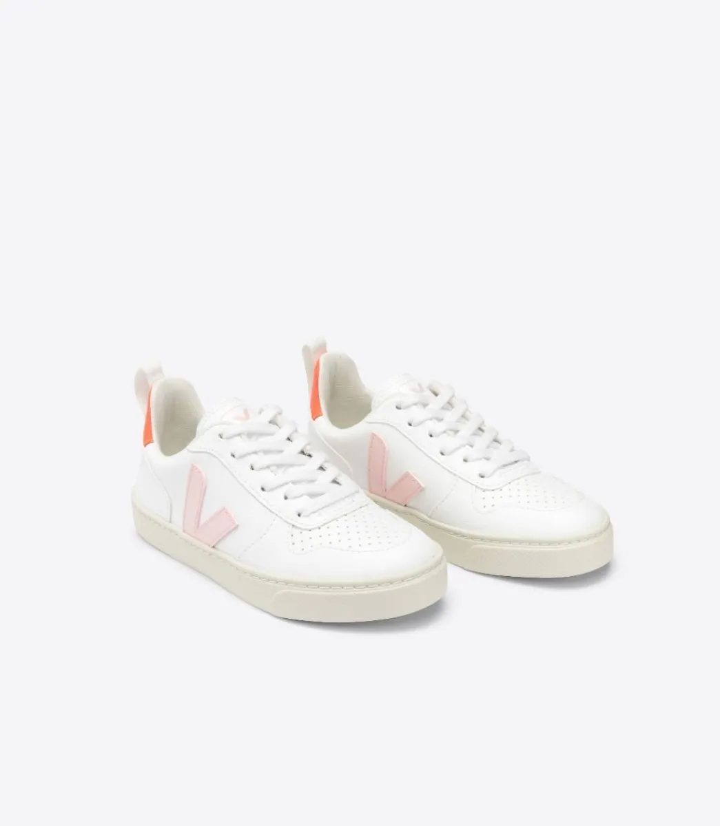 V-10 LACES CWL WHITE PETALE ORANGE FLUO>VEJA Sale