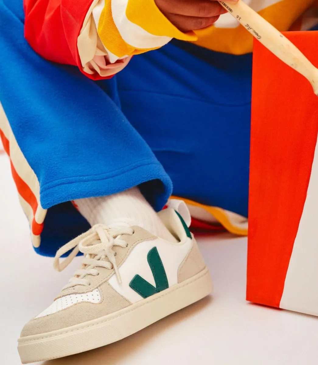 V-10 LACES LEATHER WHITE BRITTANY ALMOND>VEJA Store
