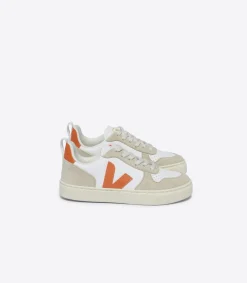 V-10 LACES LEATHER WHITE FURY ALMOND>VEJA Discount