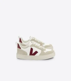 V-10 LACES LEATHER WHITE MARSALA ALMOND>VEJA Fashion