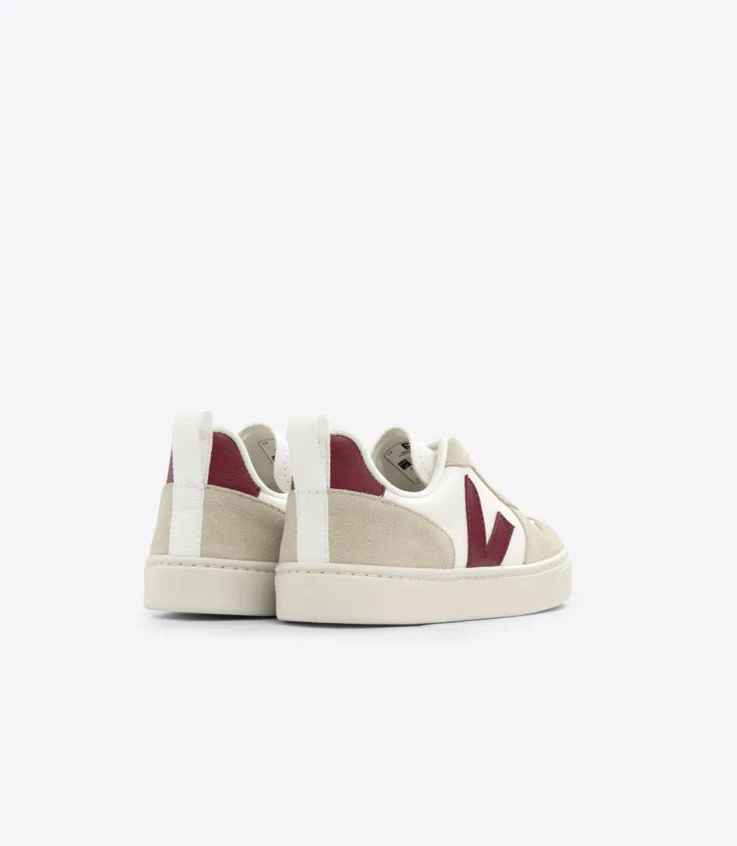 V-10 LACES LEATHER WHITE MARSALA ALMOND>VEJA Fashion