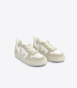 V-10 LACES LEATHER WHITE NATURAL ALMOND>VEJA Store