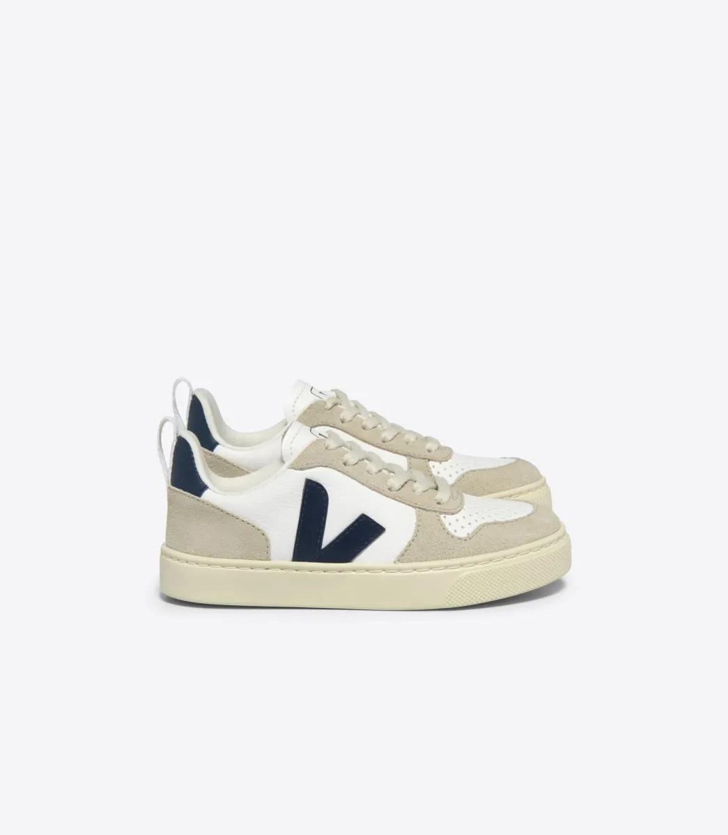 V-10 LACES LEATHER WHITE NAUTICO ALMOND>VEJA Best Sale
