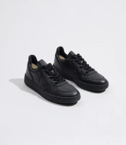 V-10 LEATHER BLACK BLACK><noscript><img width=