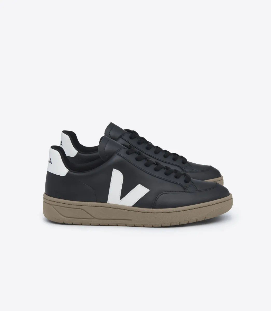 V-12 LEATHER BLACK WHITE DUNE>VEJA Shop