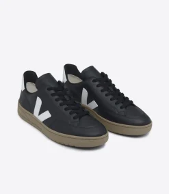 V-12 LEATHER BLACK WHITE DUNE>VEJA Shop