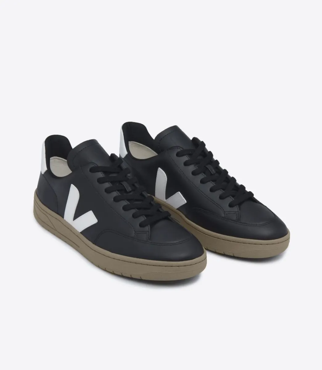 V-12 LEATHER BLACK WHITE DUNE>VEJA Shop
