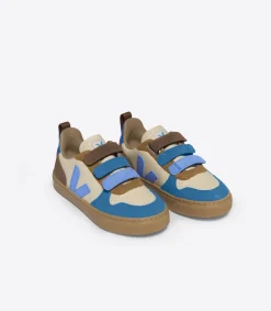V-10 LEATHER CREMA MULTICO AQUA>VEJA Store