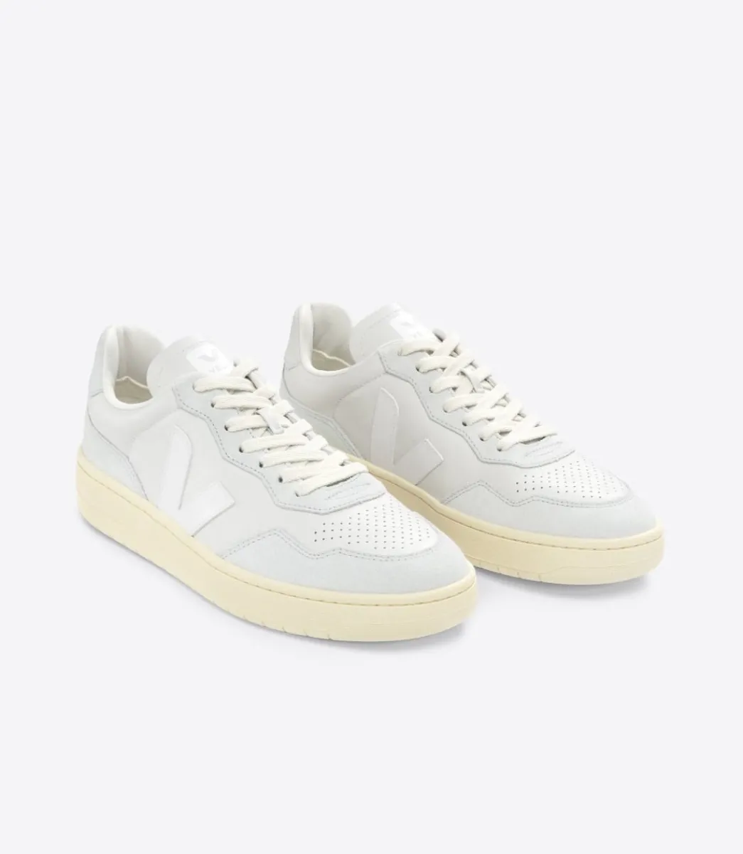 V-90 LEATHER GRAVEL WHITE>VEJA Flash Sale