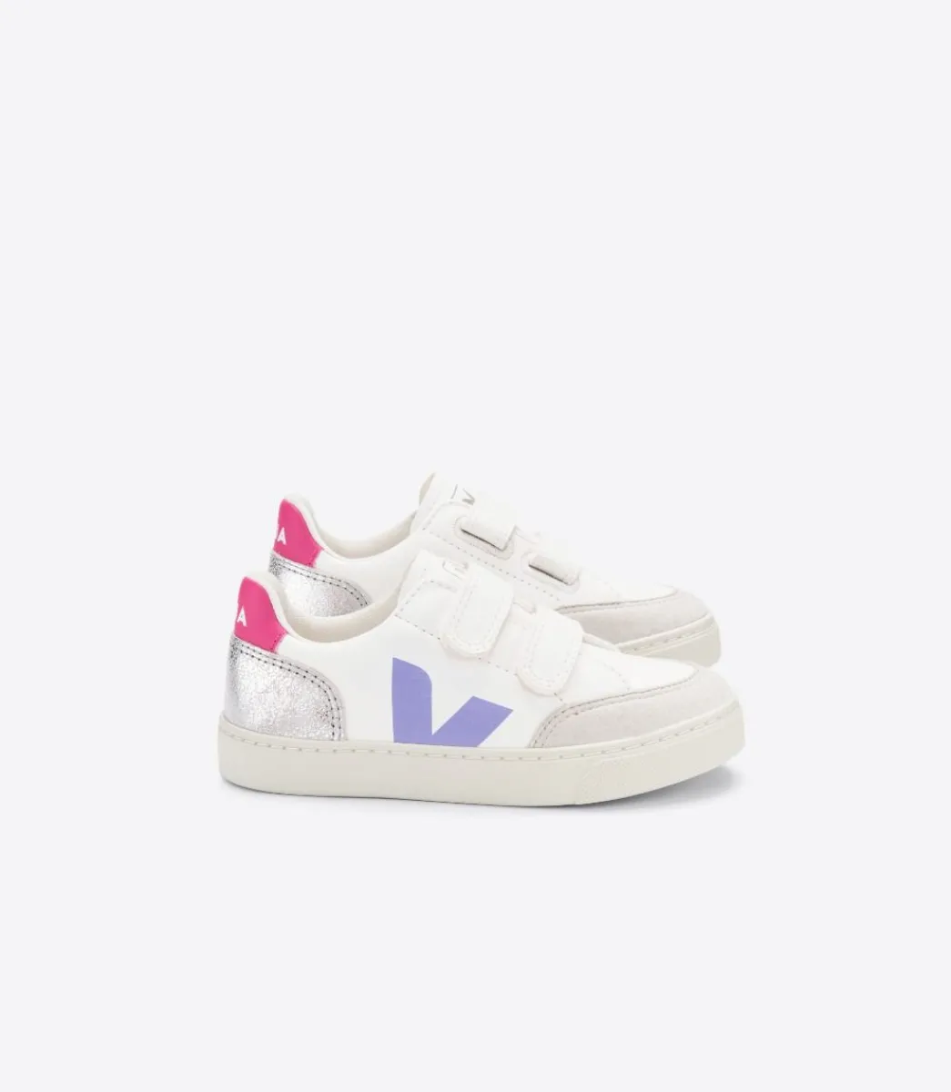 V-12 LEATHER MULTICO SILVER>VEJA Flash Sale