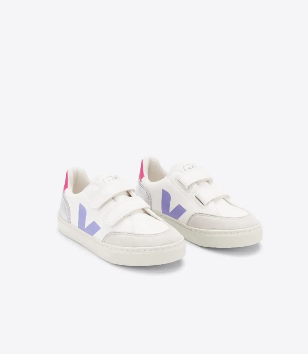 V-12 LEATHER MULTICO SILVER>VEJA Flash Sale