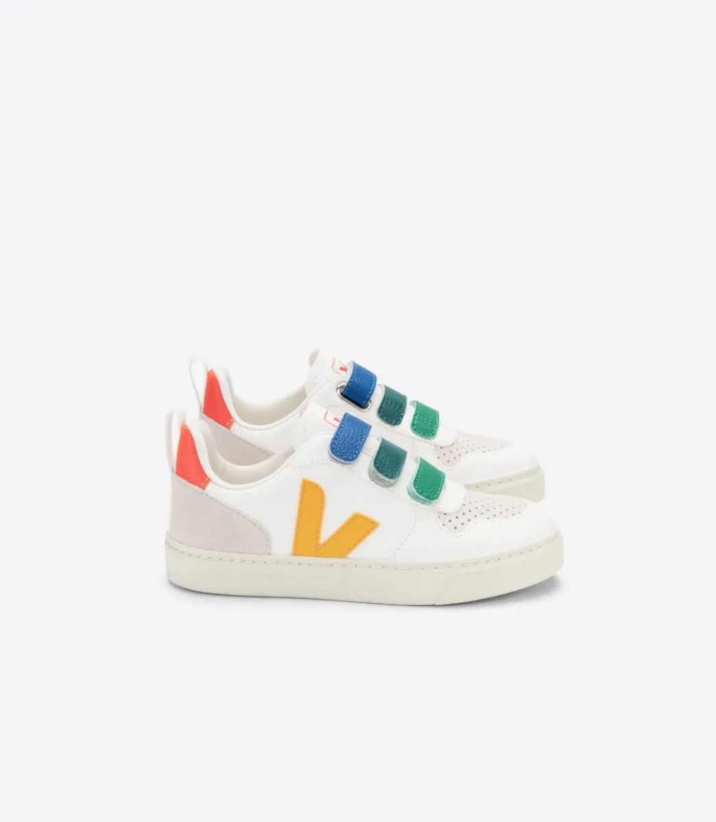 V-10 LEATHER MULTICO WHITE OURO>VEJA Fashion