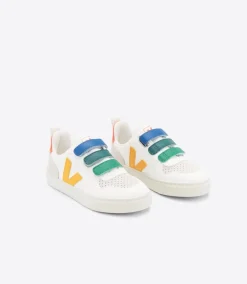 V-10 LEATHER MULTICO WHITE OURO>VEJA Fashion