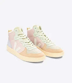 V-15 LEATHER PETALE WHITE MULTICO>VEJA Best