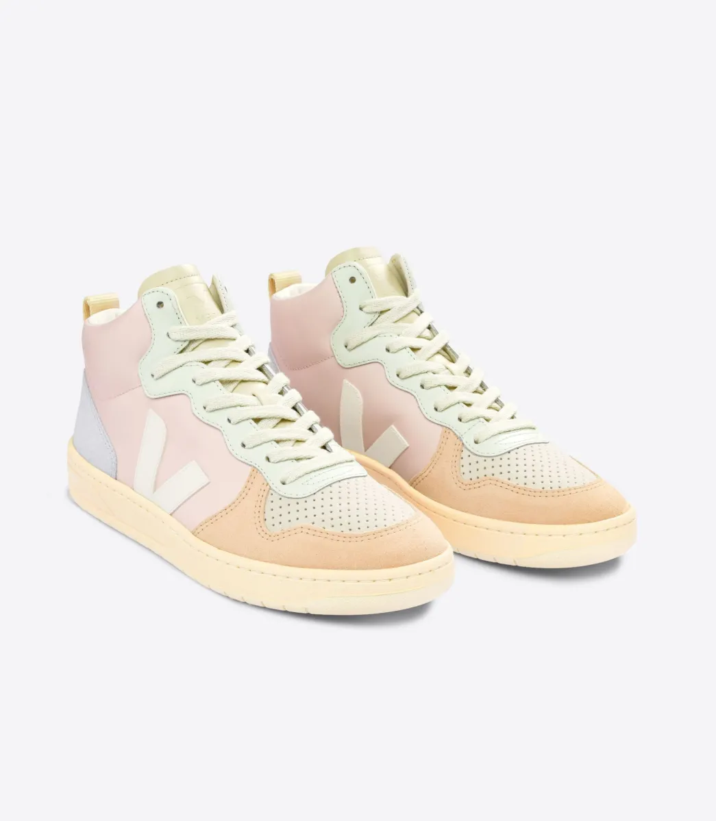 V-15 LEATHER PETALE WHITE MULTICO>VEJA Best