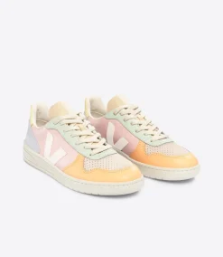 V-10 LEATHER PETALE WHITE MULTICO>VEJA Hot