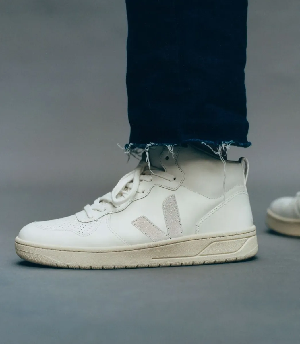 V-15 LEATHER WHITE>VEJA Cheap