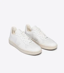 V-10 LEATHER WHITE>VEJA Discount