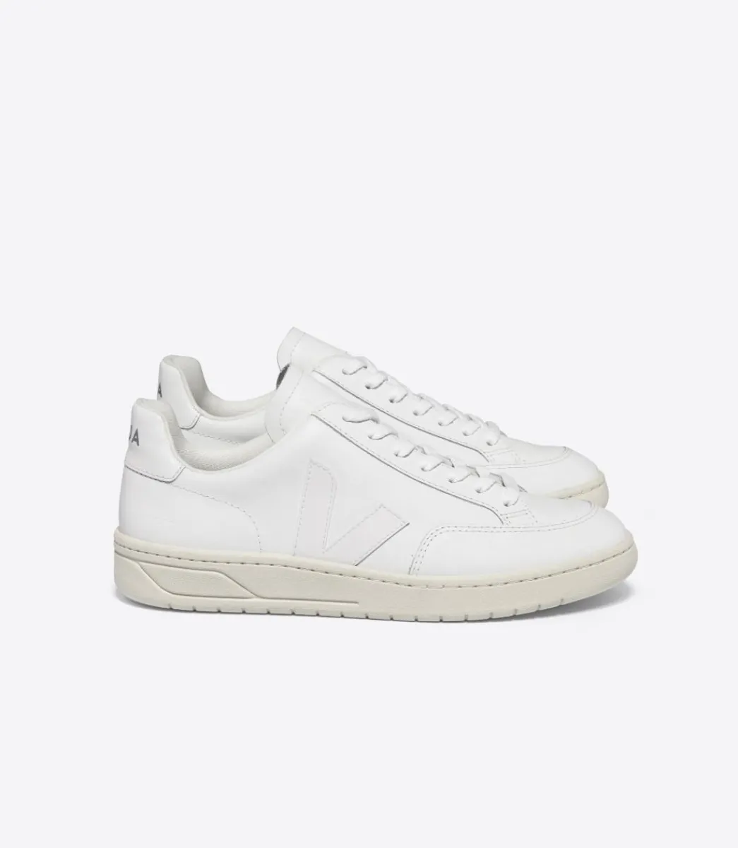 V-12 LEATHER WHITE>VEJA Cheap
