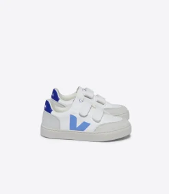 V-12 LEATHER WHITE AQUA PAROS>VEJA Online