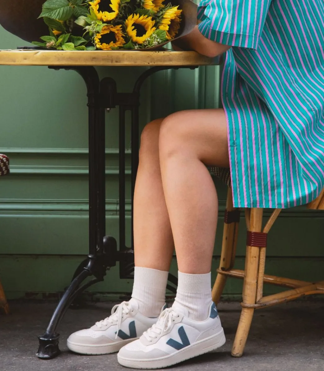 V-90 LEATHER WHITE CALIFORNIA>VEJA Cheap