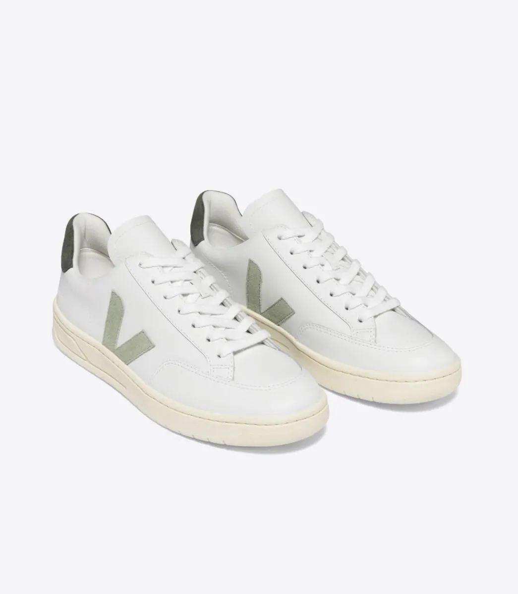 V-12 LEATHER WHITE CLAY MUD>VEJA Cheap