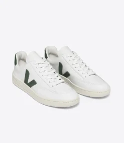 V-12 LEATHER WHITE CYPRUS>VEJA New