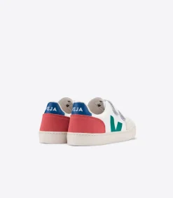 V-12 LEATHER WHITE EMERAUDE PEKIN><noscript><img width=