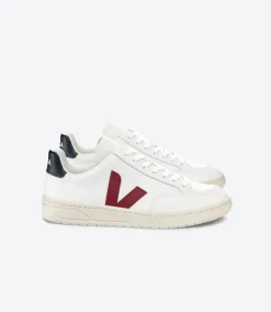V-12 LEATHER WHITE MARSALA NAUTICO>VEJA Best Sale