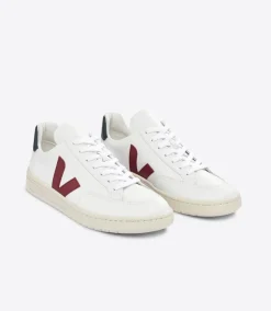 V-12 LEATHER WHITE MARSALA NAUTICO>VEJA Best Sale