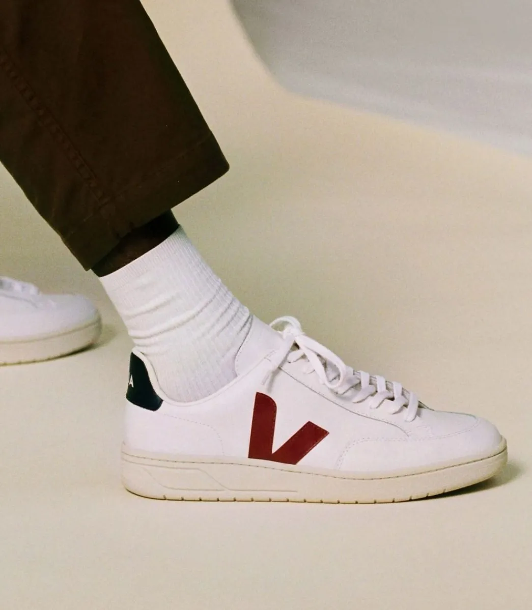 V-12 LEATHER WHITE MARSALA NAUTICO>VEJA Best Sale
