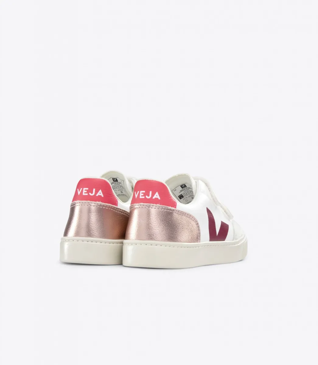 V-12 LEATHER WHITE MULTICO NACRE>VEJA Discount
