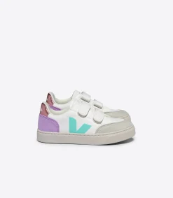 V-12 LEATHER WHITE MULTICO ORCHID>VEJA Cheap