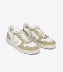 V-10 LEATHER WHITE NATURAL SAHARA>VEJA Flash Sale