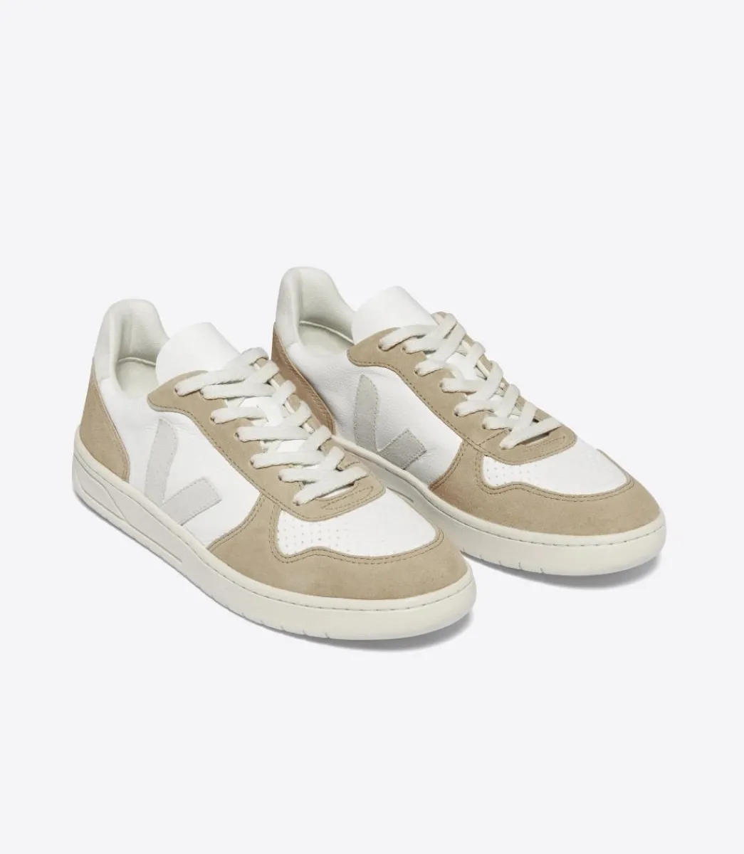 V-10 LEATHER WHITE NATURAL SAHARA>VEJA Flash Sale