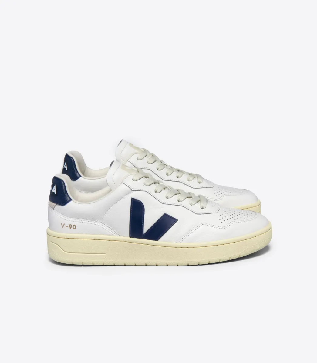 V-90 LEATHER WHITE NAUTICO>VEJA Cheap