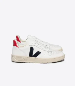 V-10 LEATHER WHITE NAUTICO PEKIN>VEJA Clearance