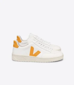 V-12 LEATHER WHITE OURO>VEJA Store
