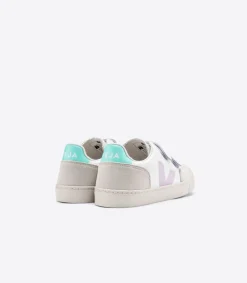 V-12 LEATHER WHITE PARME TURQUOISE><noscript><img width=