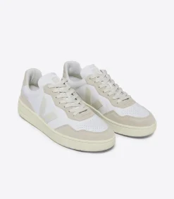 V-90 LEATHER WHITE PIERRE ALMOND>VEJA Cheap