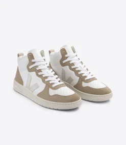 V-15 LEATHER WHITE PIERRE SAHARA>VEJA Store