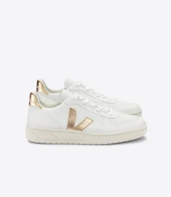 V-10 LEATHER WHITE PLATINE>VEJA Best Sale