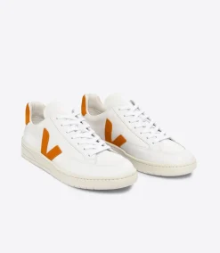 V-12 LEATHER WHITE PUMPKIN>VEJA Online
