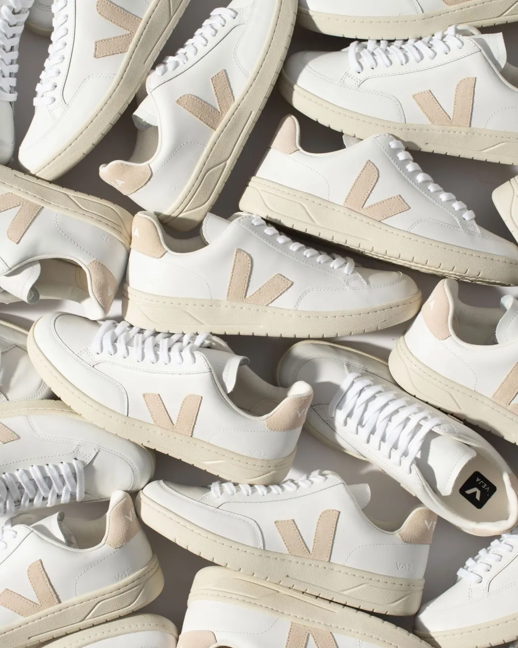 V-12 LEATHER WHITE SABLE>VEJA Cheap