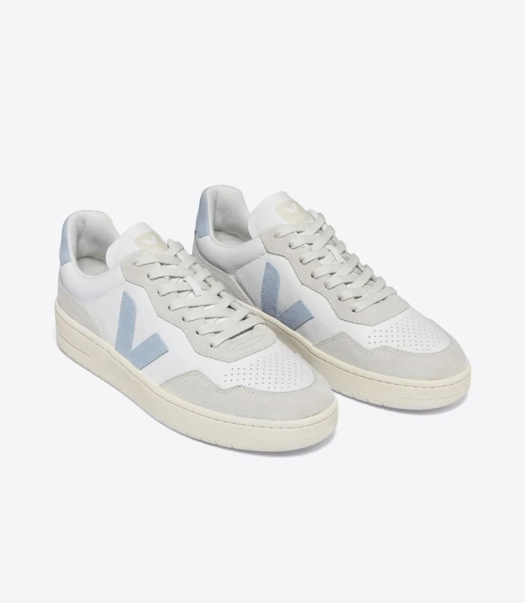 V-90 LEATHER WHITE STEEL>VEJA Fashion