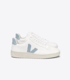 V-12 LEATHER WHITE STEEL>VEJA Flash Sale