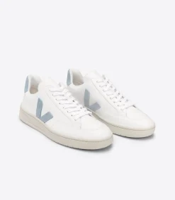 V-12 LEATHER WHITE STEEL>VEJA Flash Sale