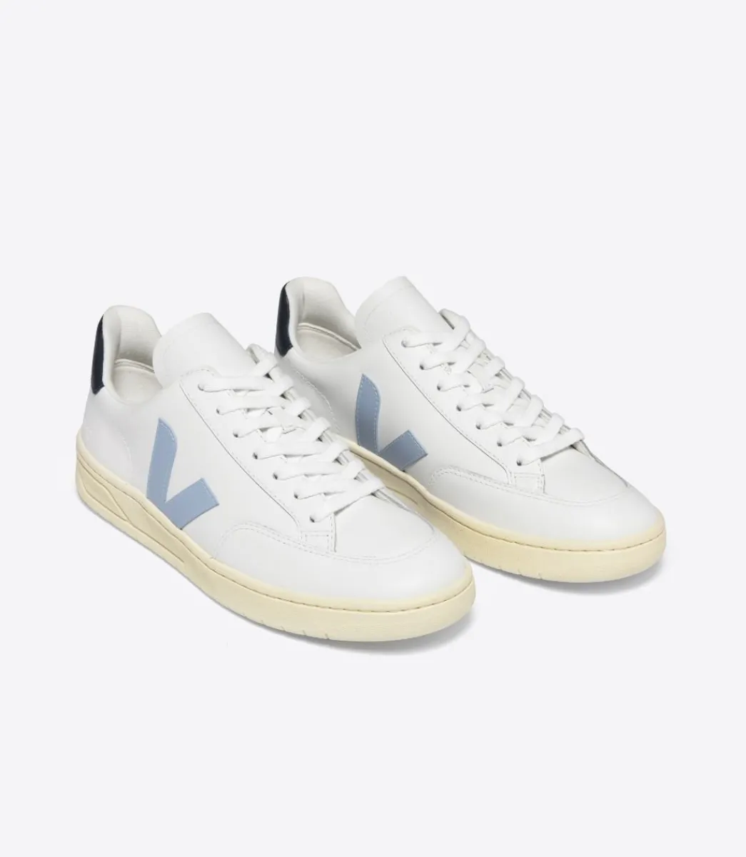 V-12 LEATHER WHITE STEEL NAUTICO>VEJA Best Sale
