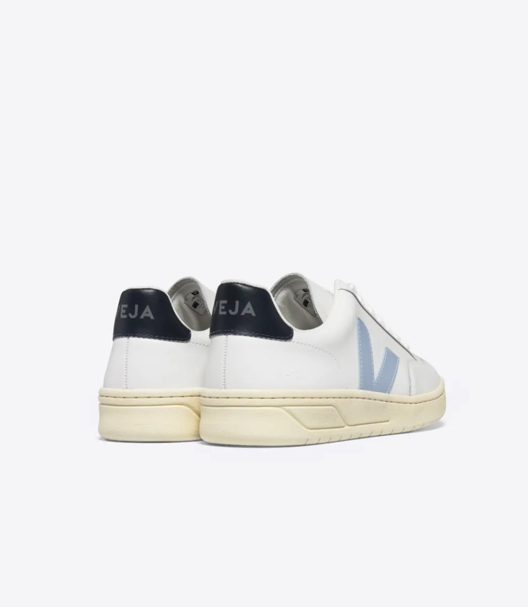 V-12 LEATHER WHITE STEEL NAUTICO>VEJA Best Sale